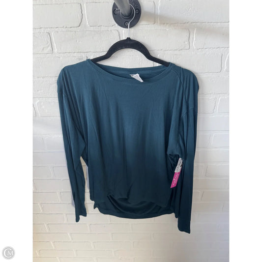 Athletic Top Long Sleeve Crewneck By All In Motion In Blue, Size: Xs