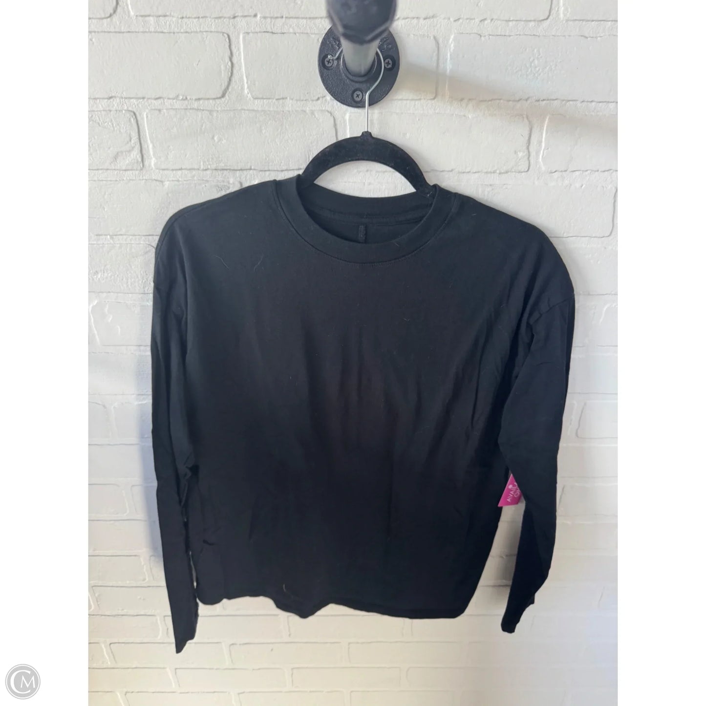 Top Long Sleeve Basic By A New Day In Black, Size: S