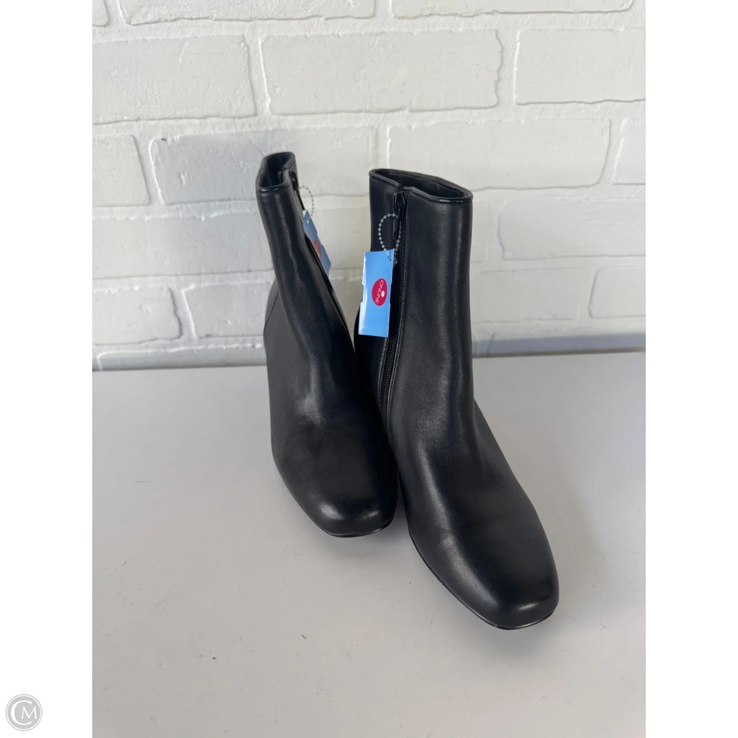 Boots Ankle Heels By Steve Madden In Black, Size: 7.5