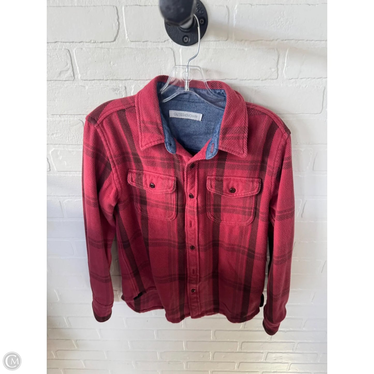 Jacket Shirt By Cmb In Red, Size: Xs