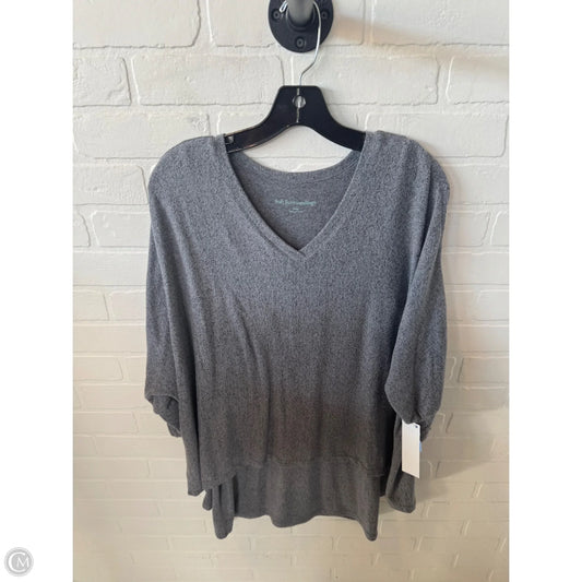 Tunic 3/4 Sleeve By Soft Surroundings In Grey, Size: S