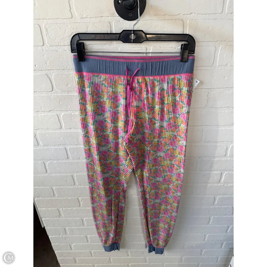 Pajama Pants By Natural Life In Green & Pink, Size: S