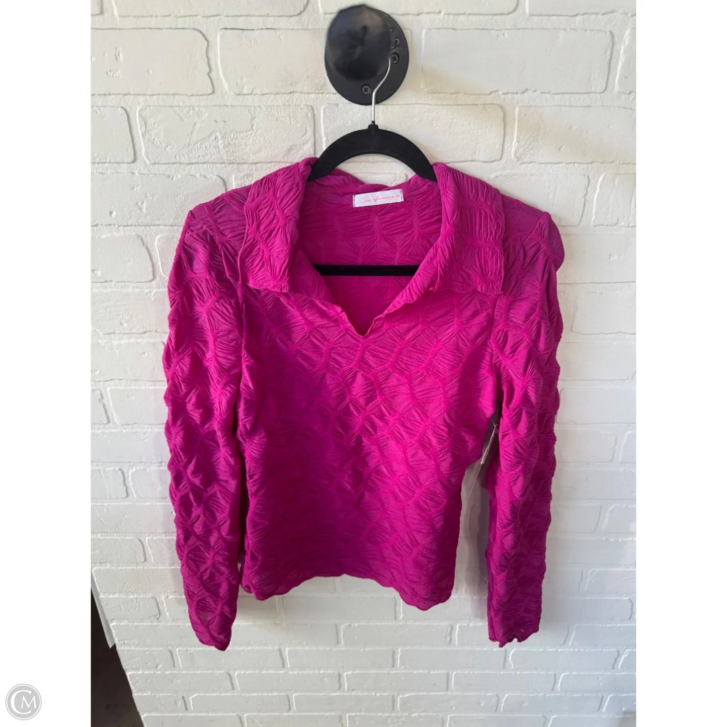 Top Long Sleeve By Ces Femme In Pink, Size: M