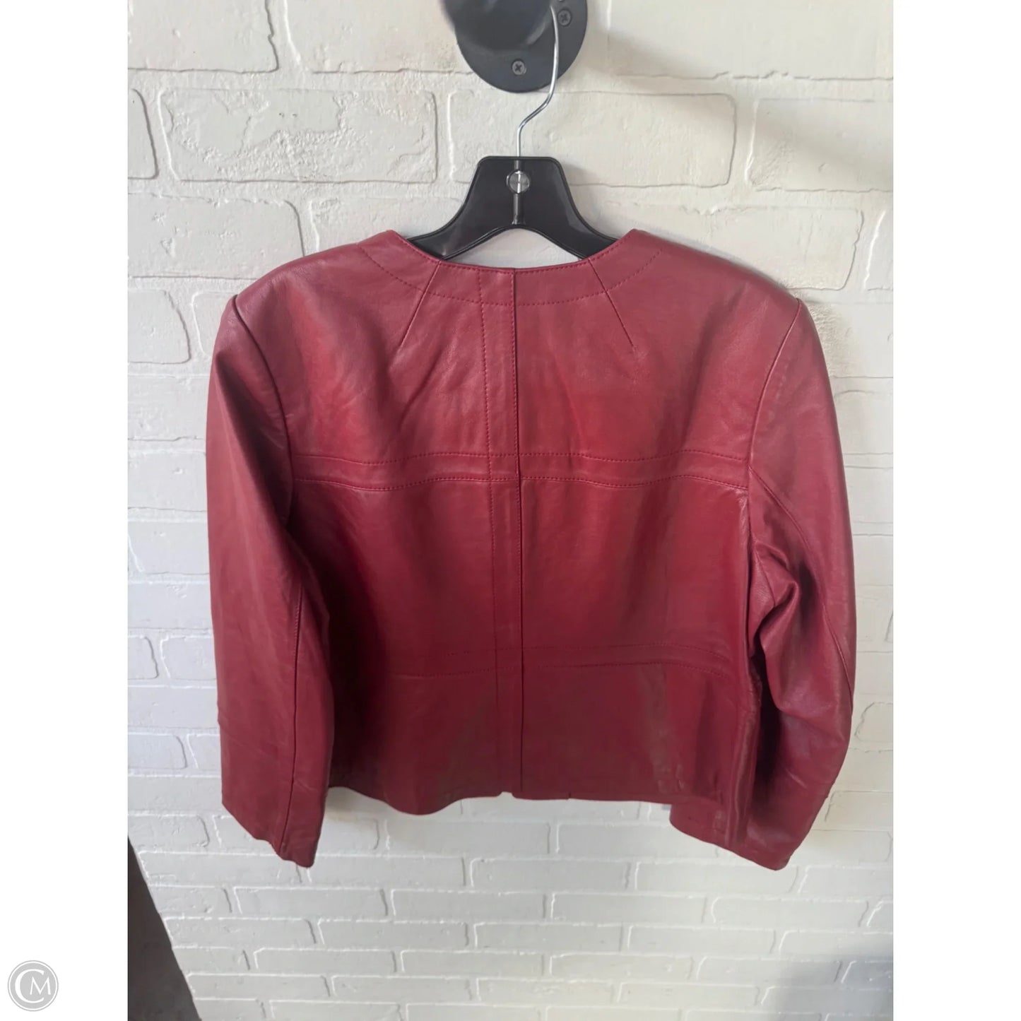 Jacket Leather By Pendleton In Red, Size: L