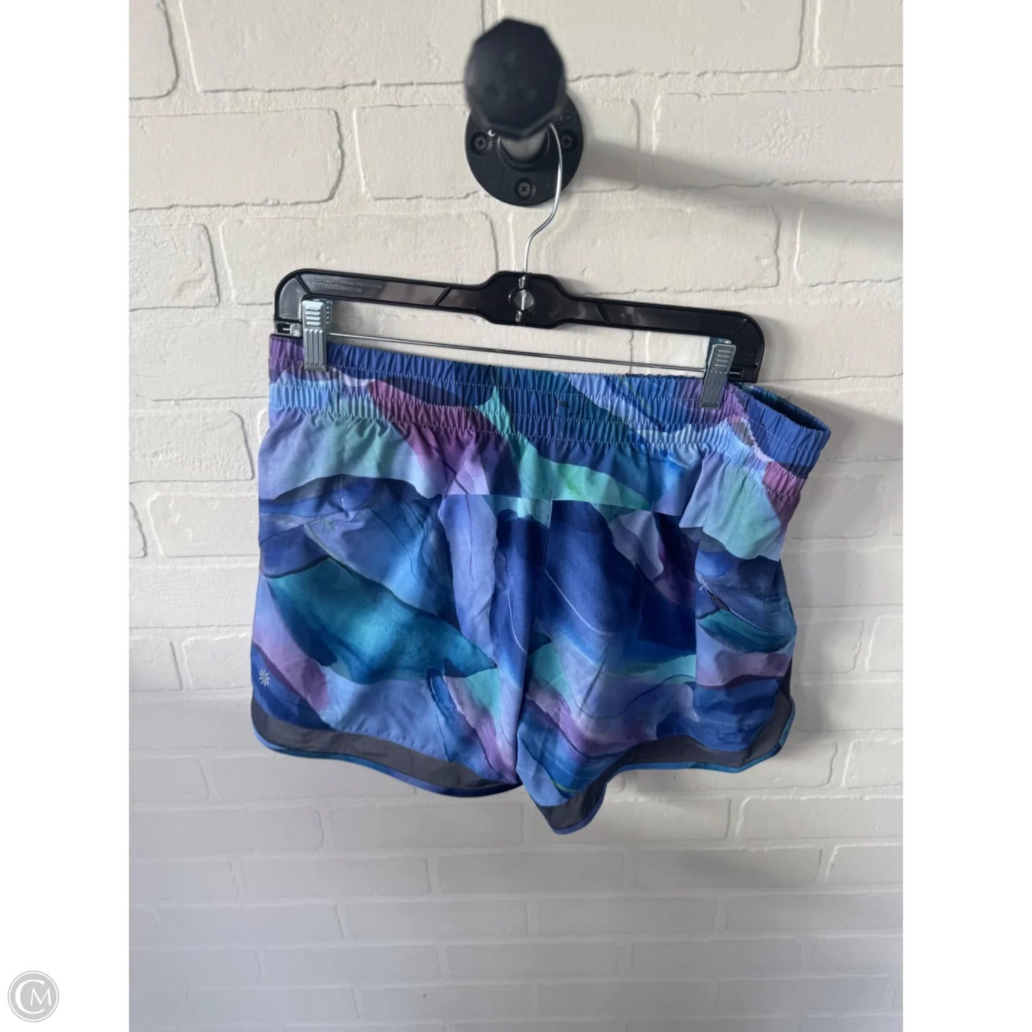Athletic Shorts By Athleta In Blue & Purple, Size: 12