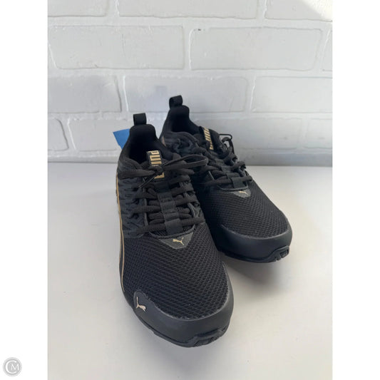 Shoes Athletic By Puma In Black & Gold, Size: 8