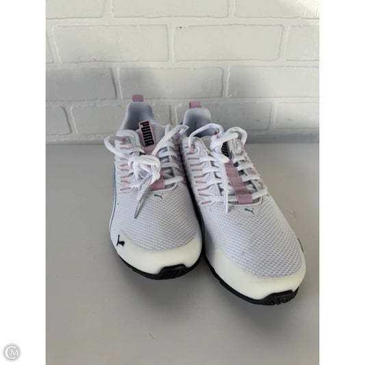 Shoes Athletic By Puma In Pink & White, Size: 9