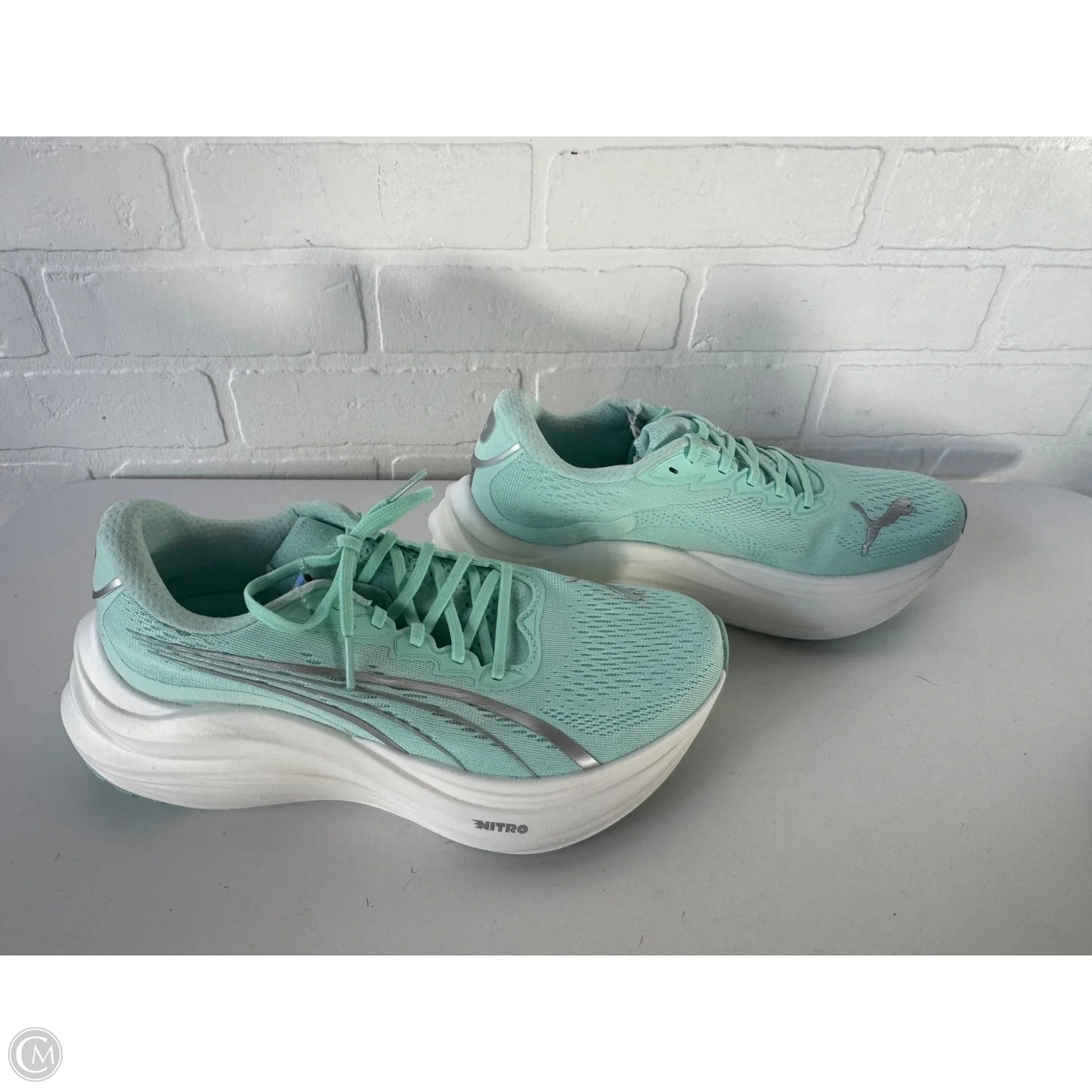 Shoes Athletic By Puma In Blue & White, Size: 9
