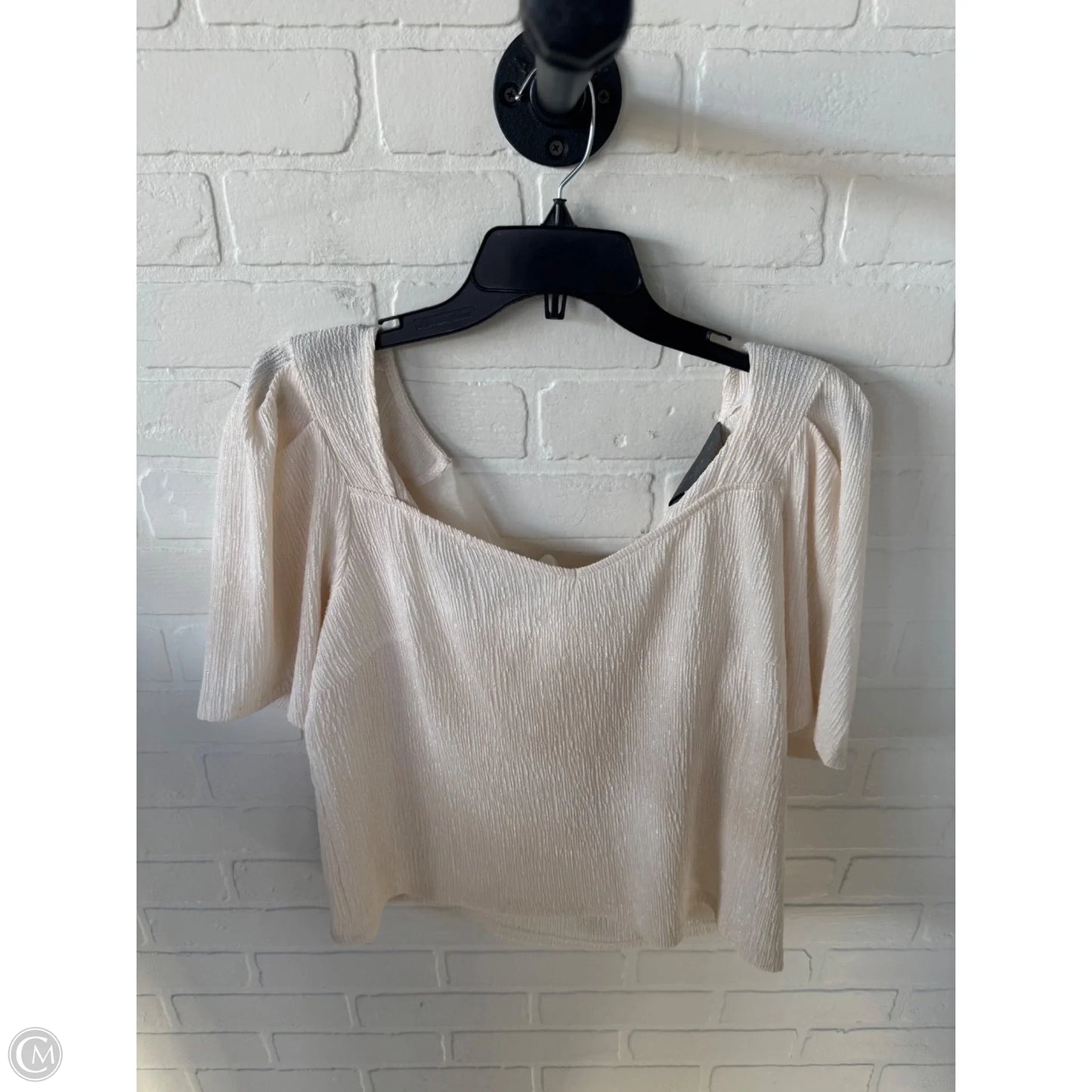 Top Short Sleeve By Sunday In Brooklyn In Cream, Size: M