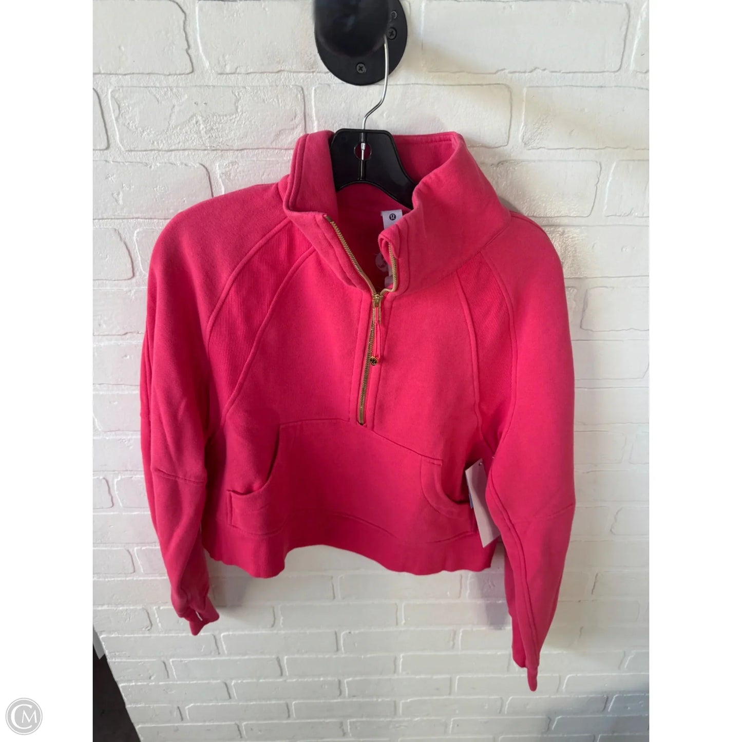 Athletic Sweatshirt Collar By Lululemon In Pink, Size: Xs