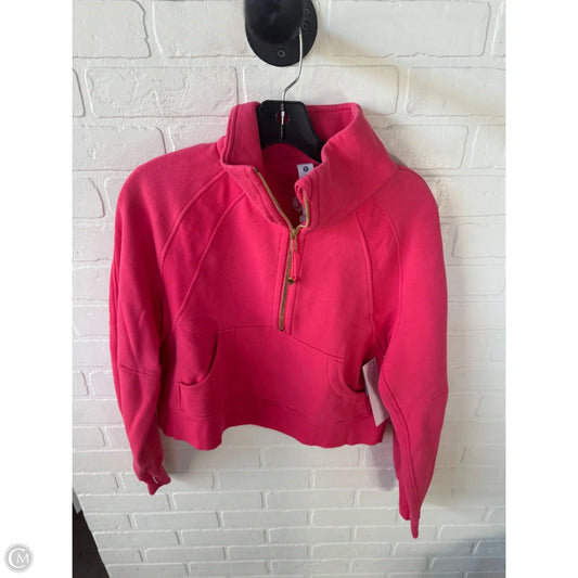 Athletic Sweatshirt Collar By Lululemon In Pink, Size: Xs