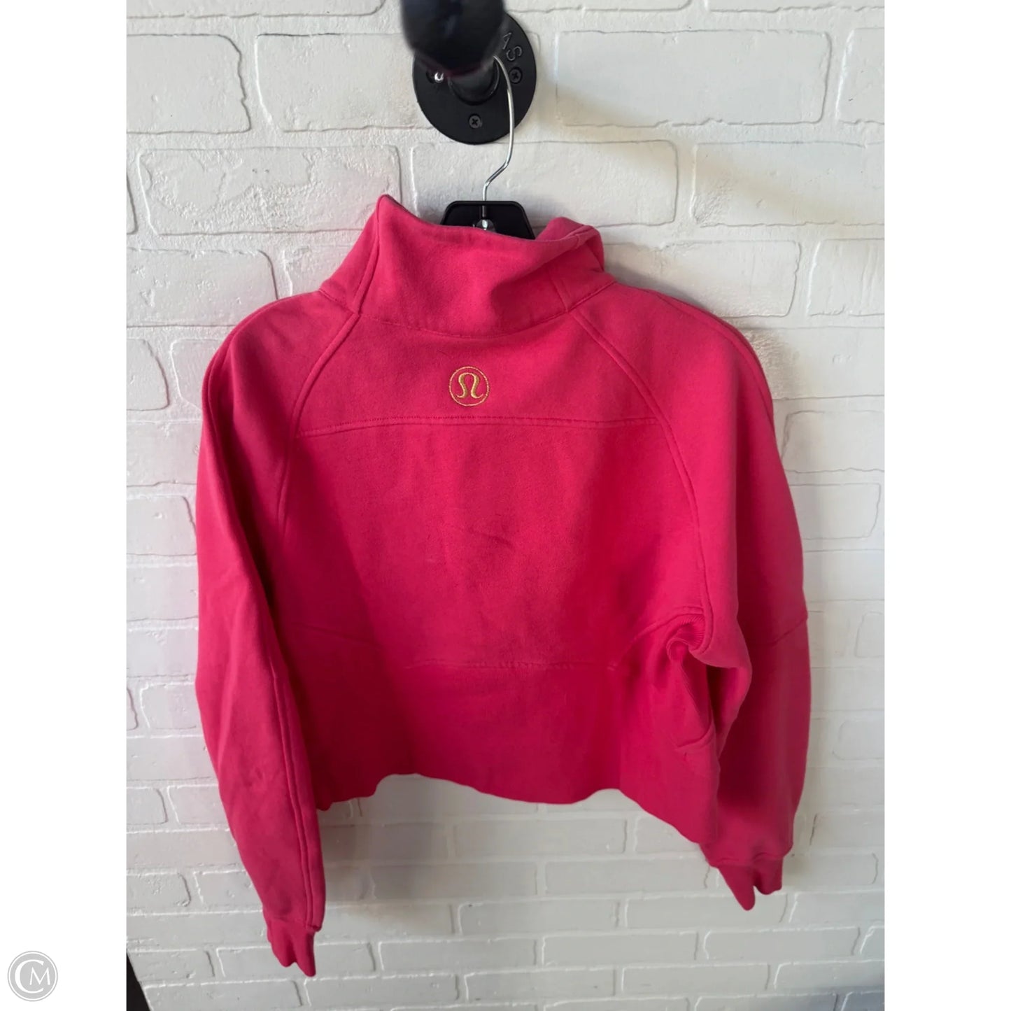 Athletic Sweatshirt Collar By Lululemon In Pink, Size: Xs