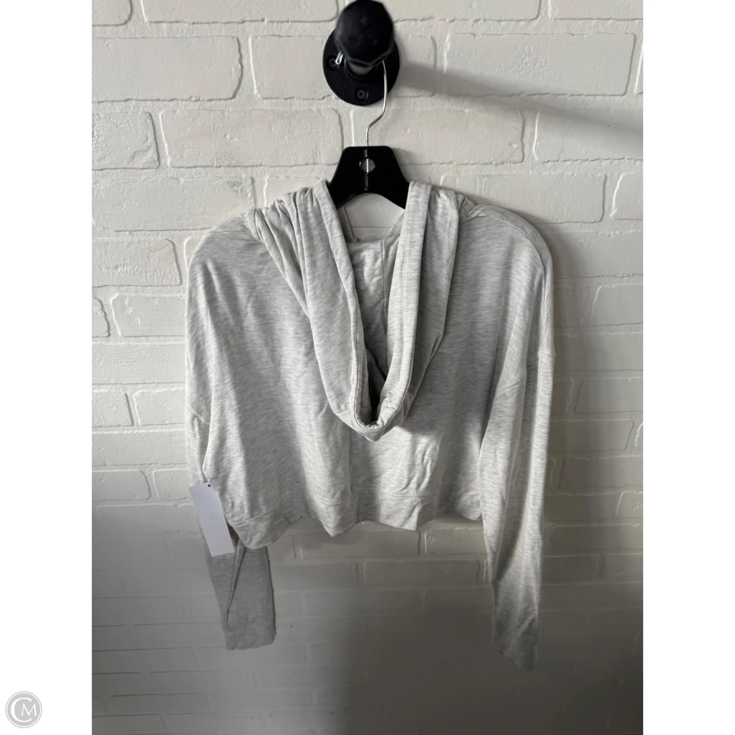 Athletic Sweatshirt Hoodie By Mono B In Grey, Size: S