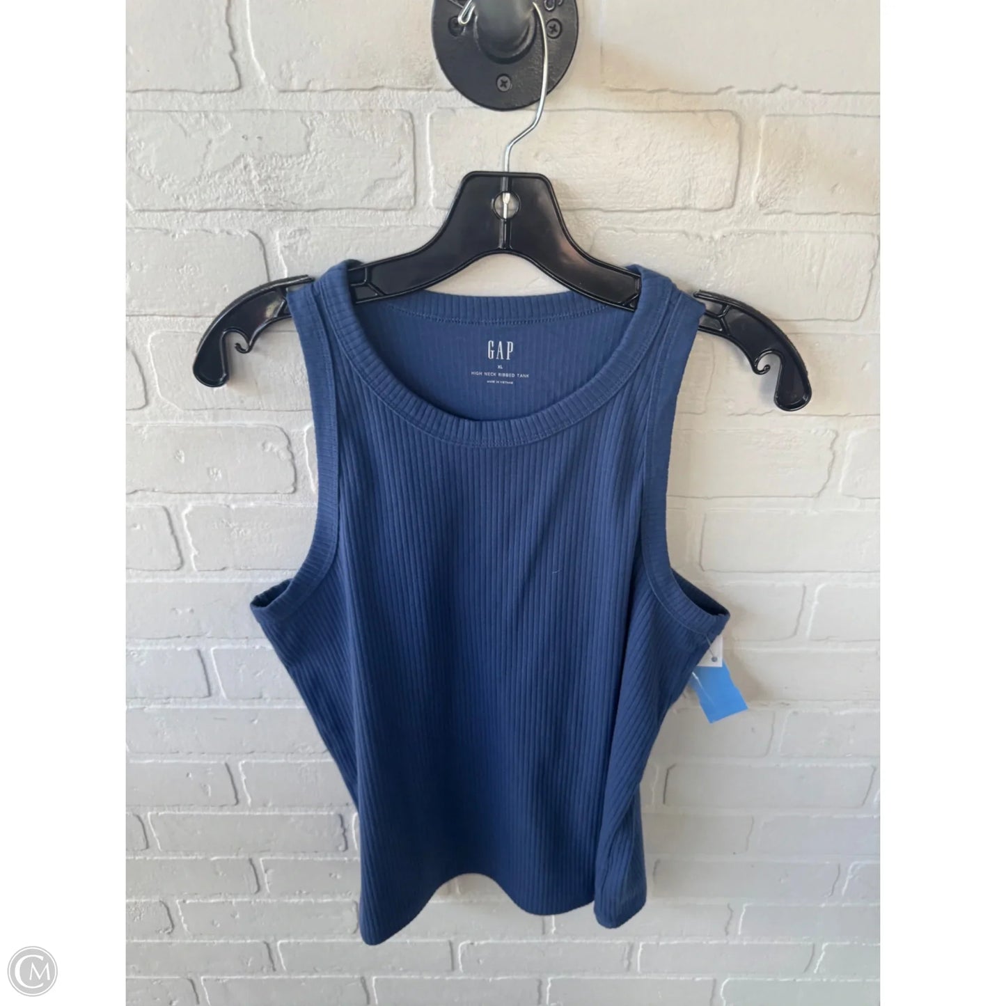 Top Sleeveless Basic By Gap In Blue, Size: Xl