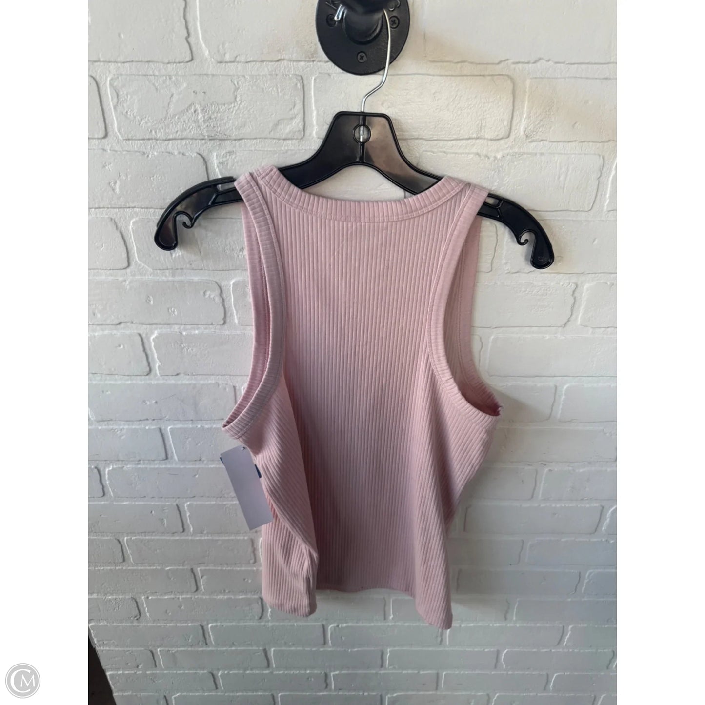Top Sleeveless Basic By Gap In Pink, Size: L