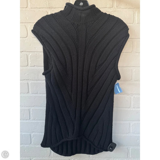 Vest Sweater By Theory In Black, Size: M