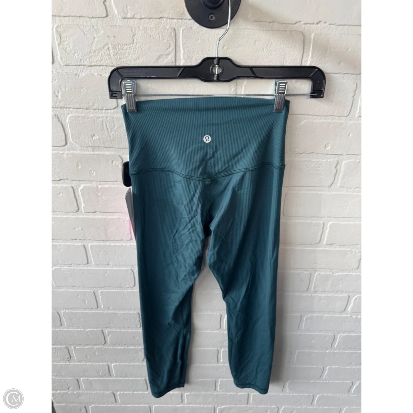 Athletic Leggings Capris By Lululemon In Green, Size: 4