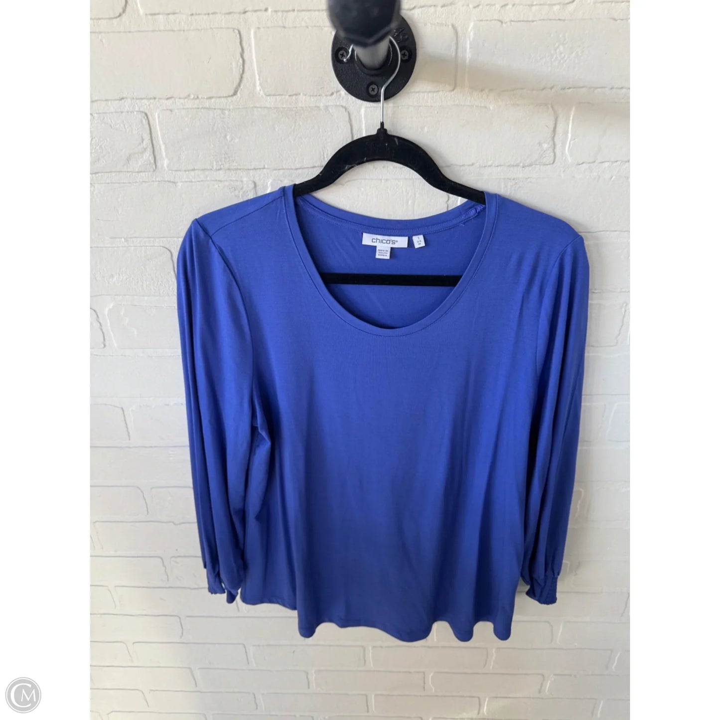 Top Long Sleeve By Chicos In Purple, Size: M