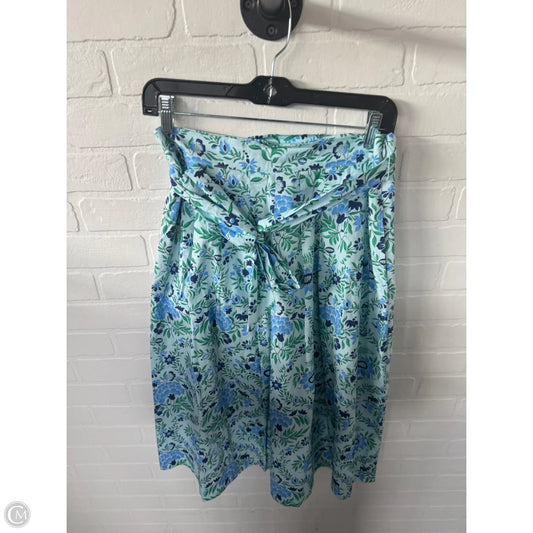 Skirt Midi By Talbots In Blue & Green, Size: 4