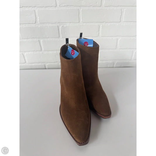 Boots Ankle Heels By Vince Camuto In Tan, Size: 8