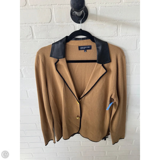 Blazer By Jones New York In Black & Brown, Size: L
