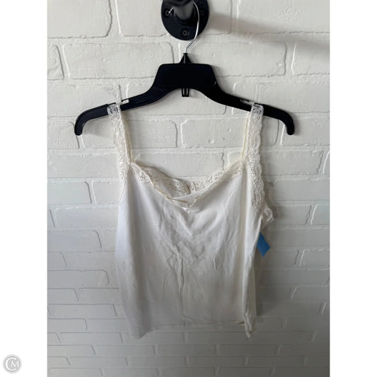 Top Cami By Clothes Mentor In Cream, Size: Xl