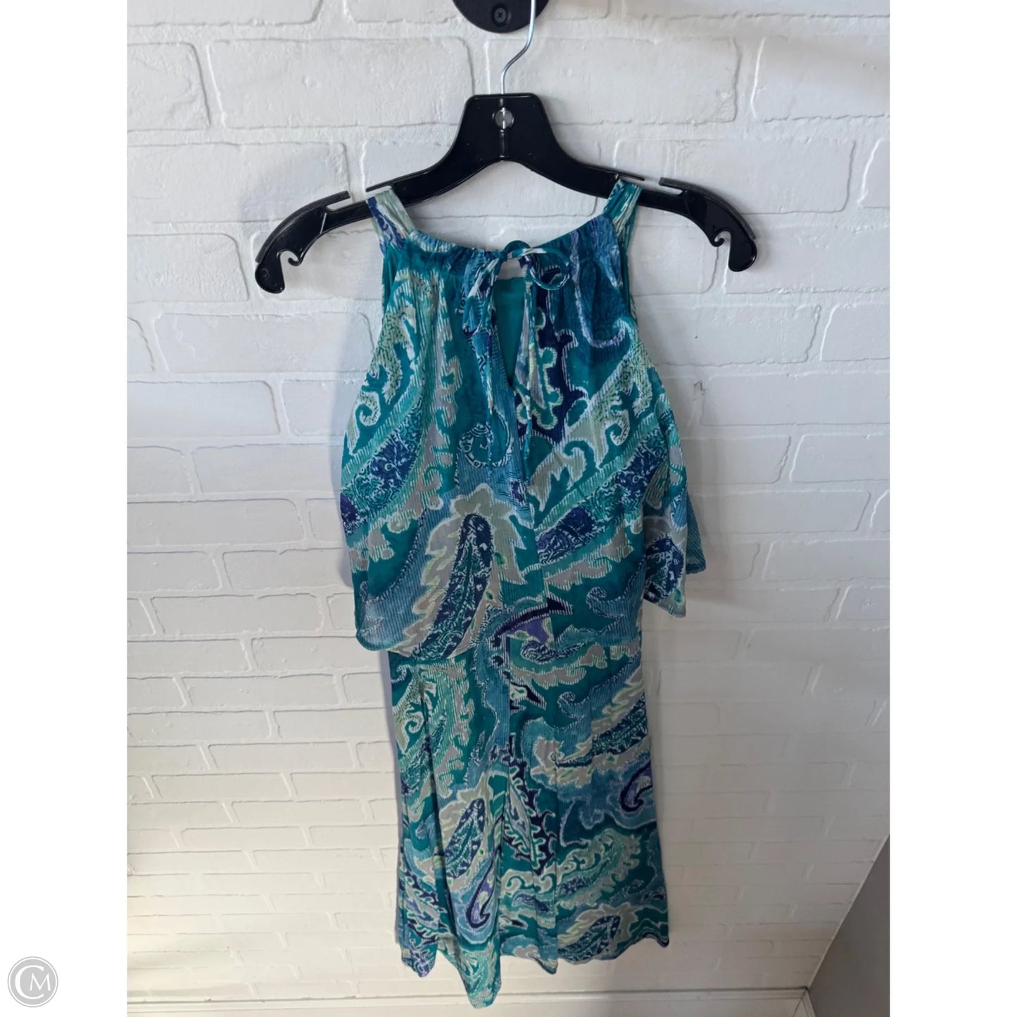Dress Casual Maxi By Chicos In Blue & Green, Size: S