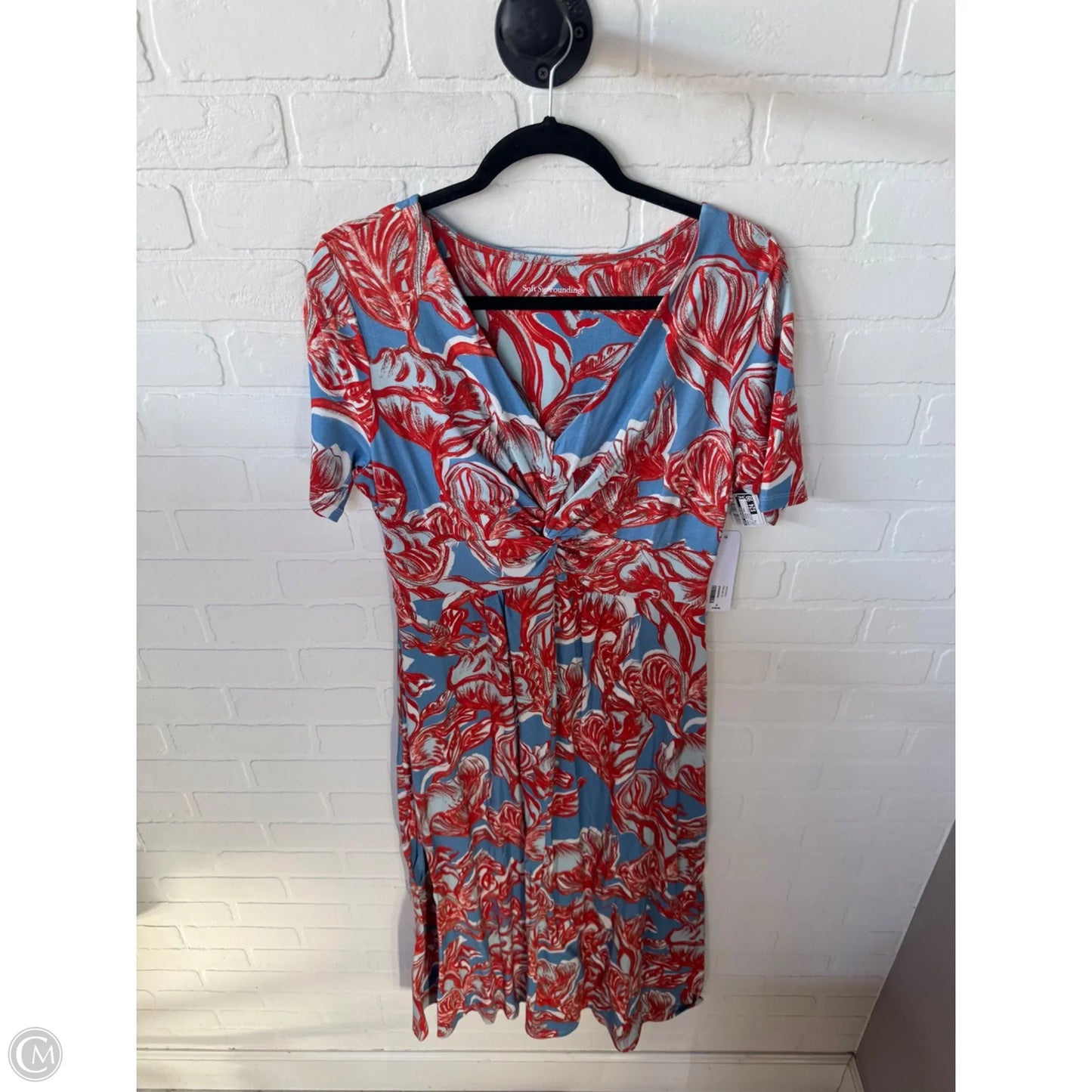 Dress Casual Maxi By Soft Surroundings In Blue & Orange, Size: M