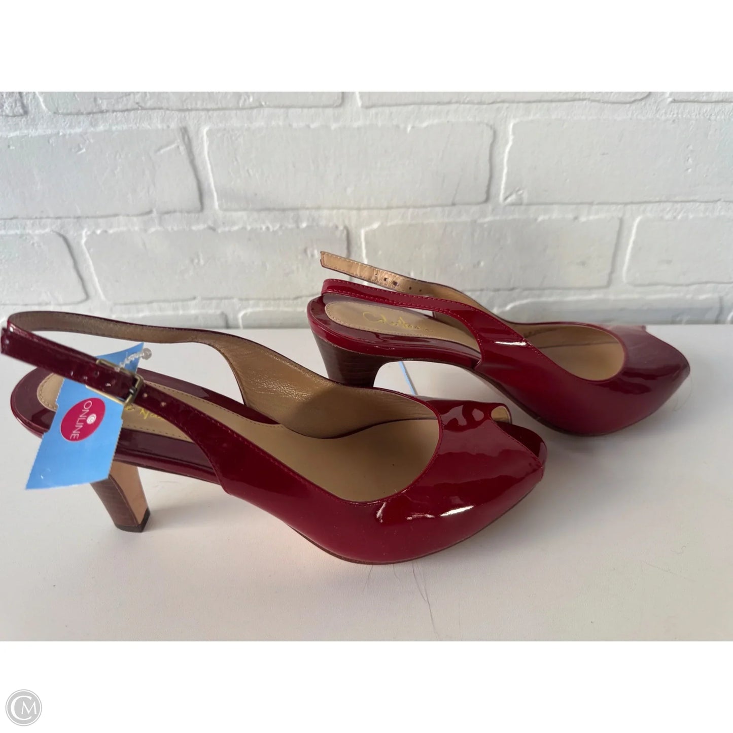 Sandals Heels Stiletto By Cole-haan In Red, Size: 7.5