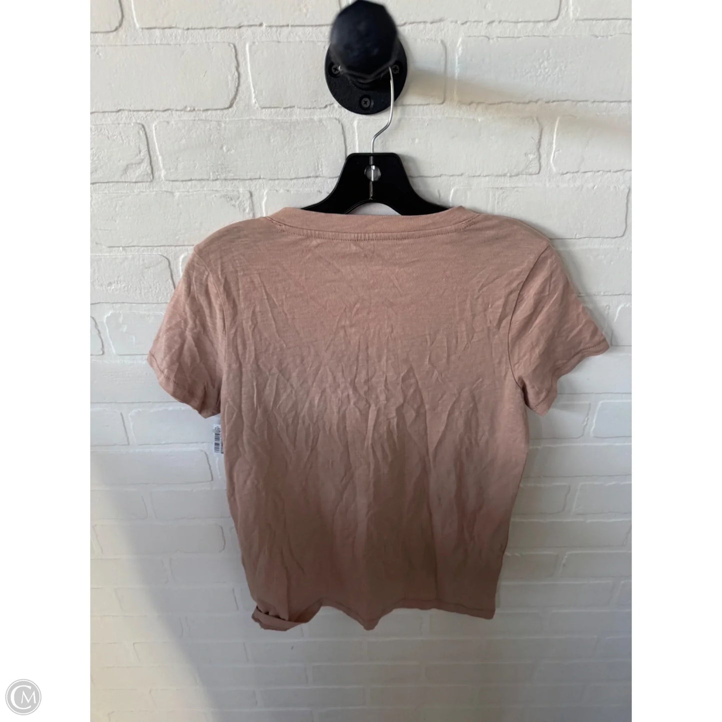 Top Short Sleeve Basic By Madewell In Tan, Size: Xs