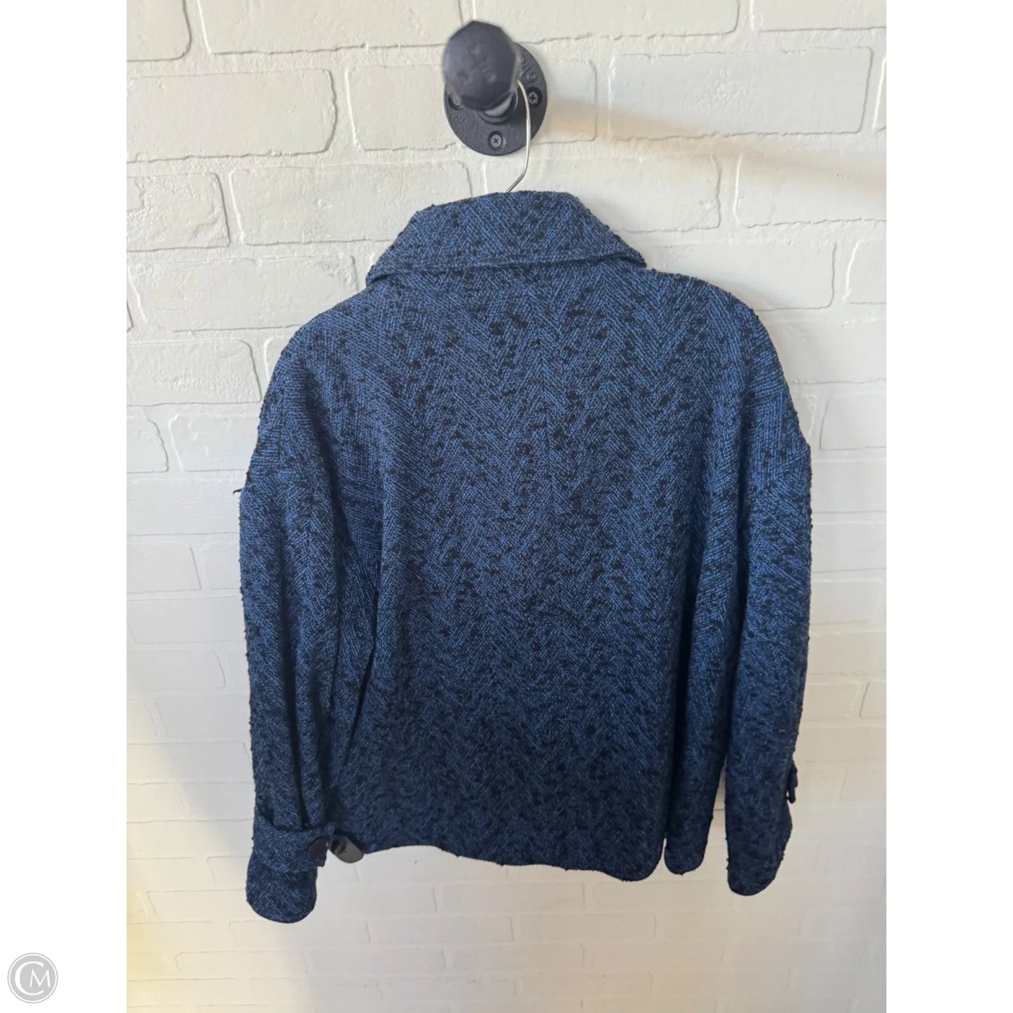 Blazer By Banana Republic In Black & Blue, Size: S