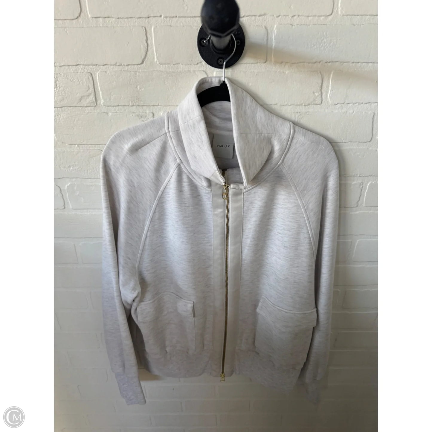 Sweatshirt Collar By Varley In Cream, Size: L