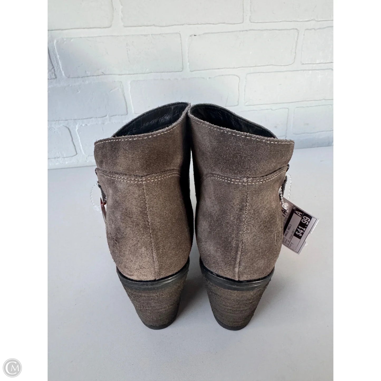 Boots Ankle Heels By Taos In Brown, Size: 7