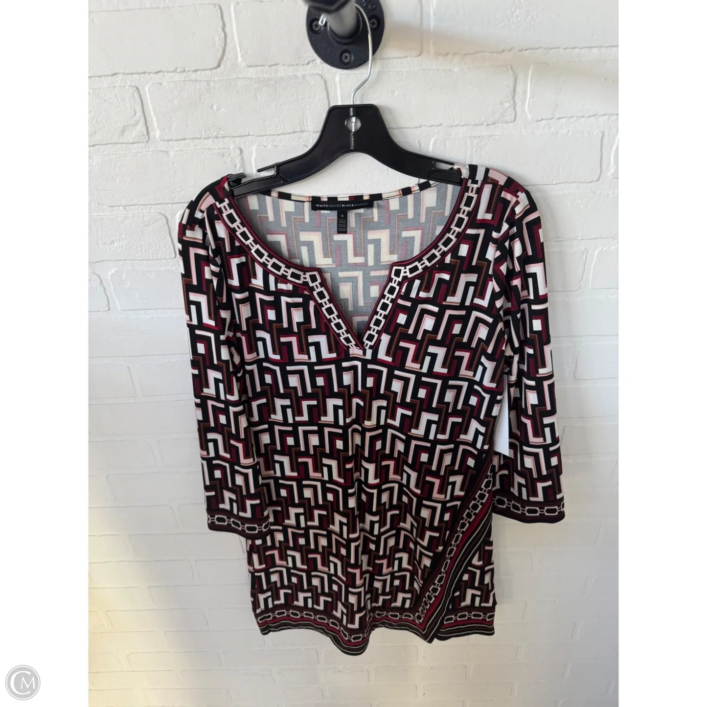 Dress Work By White House Black Market In Black & Red, Size: S