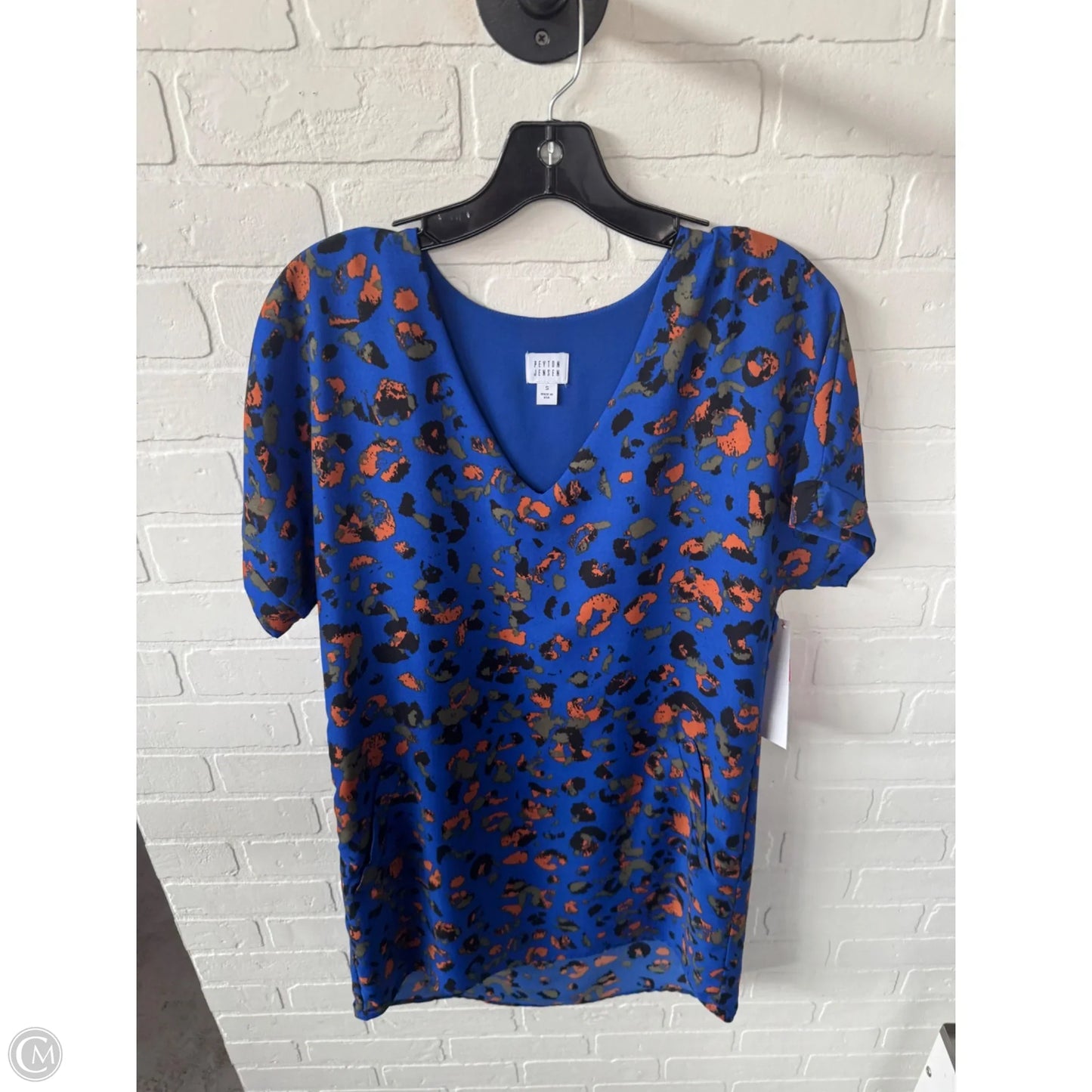 Dress Work By Peyton Jensen In Blue & Orange, Size: S