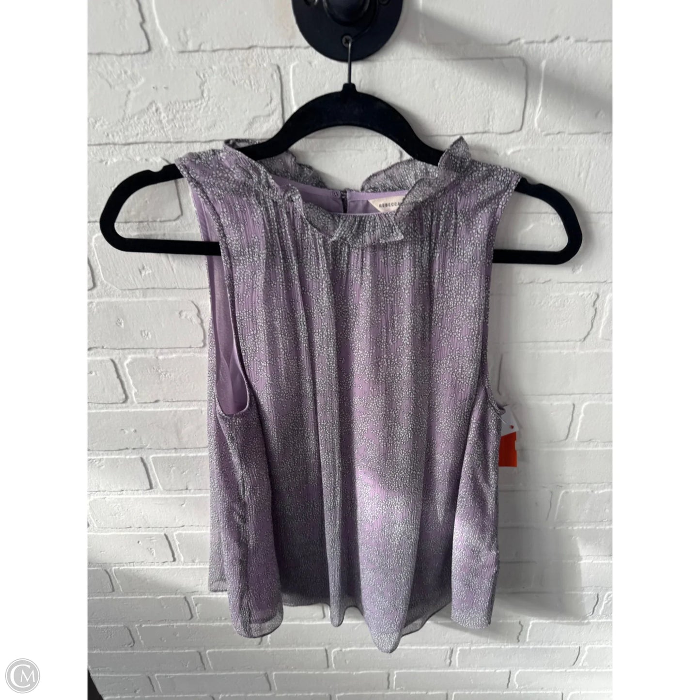 Top Sleeveless By Rebecca Taylor In Purple, Size: S