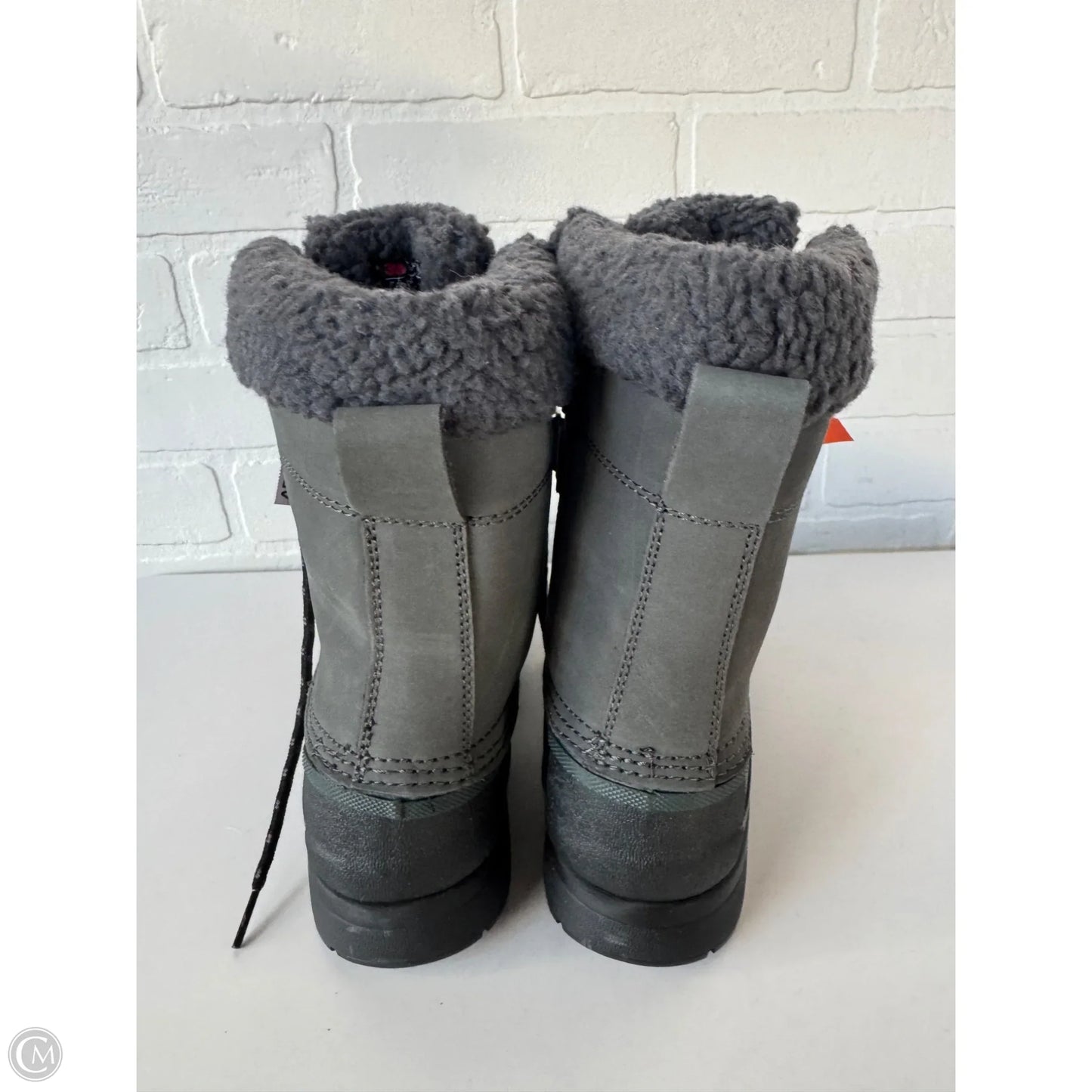 Boots Snow By Lands End In Black & Grey, Size: 7