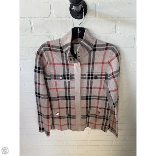 Jacket Shirt By J By Joie In Black & Tan, Size: S