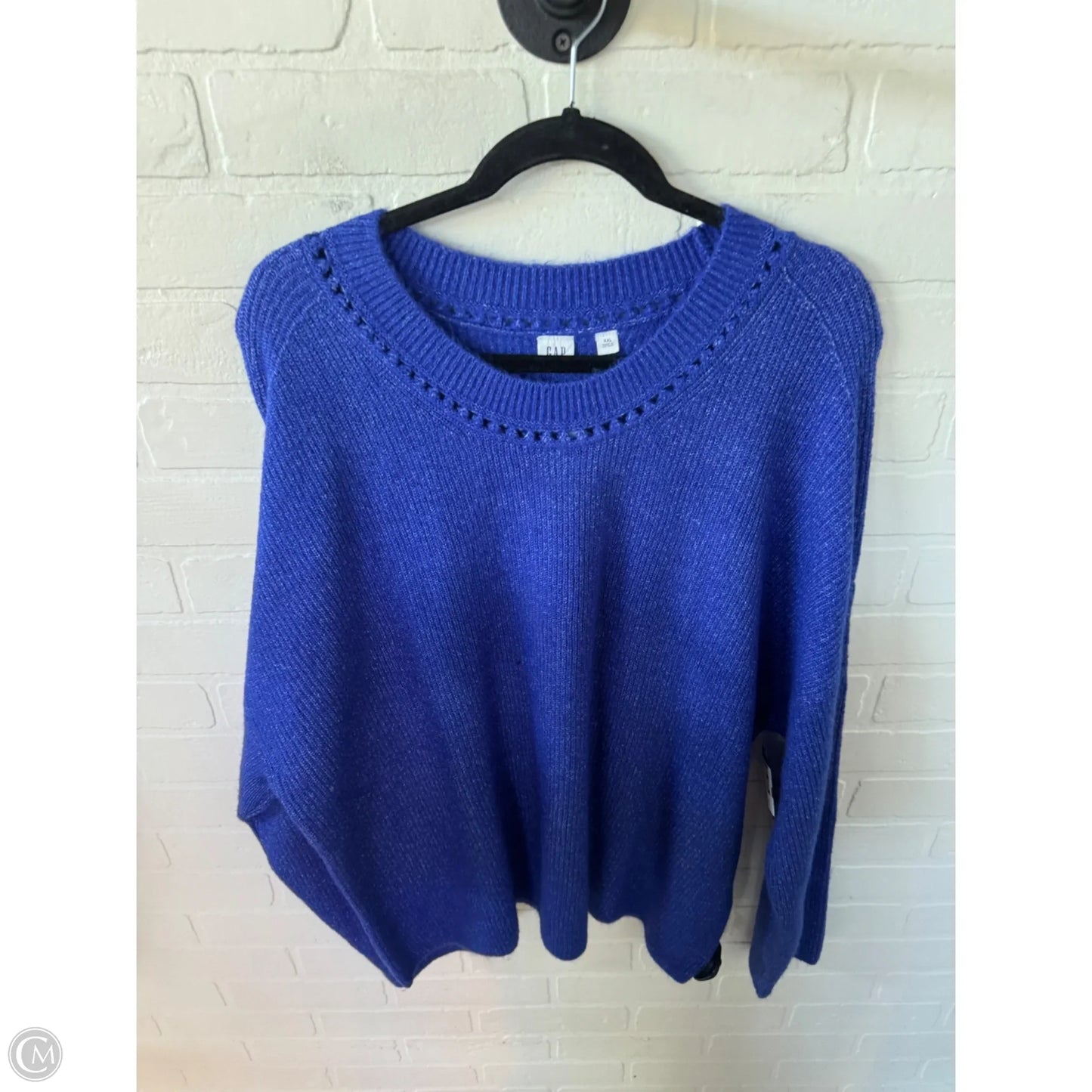 Sweater By Gap In Blue, Size: Xxl