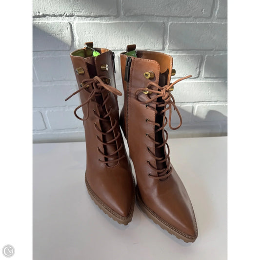 Boots Ankle Heels By Michael By Michael Kors In Brown, Size: 8