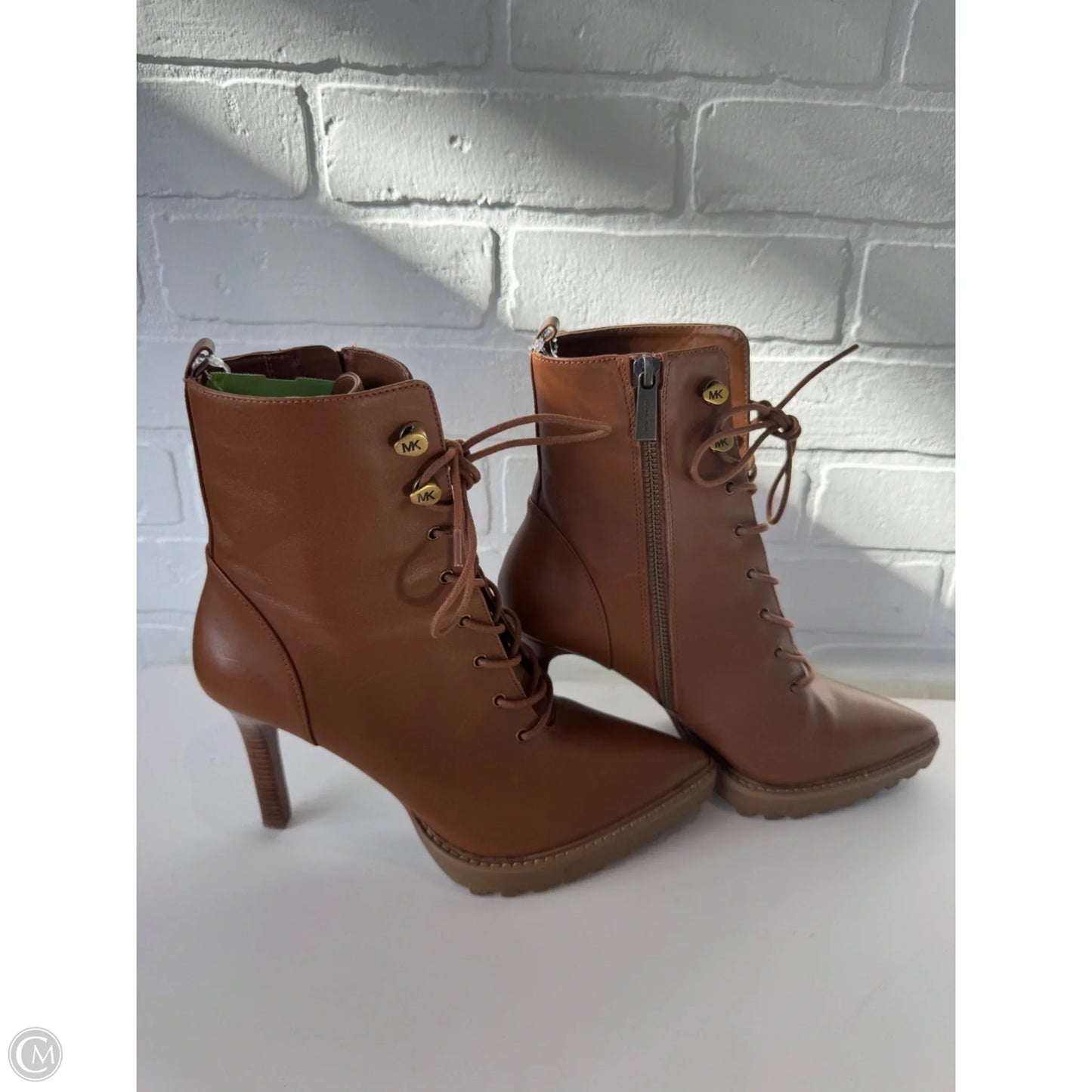 Boots Ankle Heels By Michael By Michael Kors In Brown, Size: 8