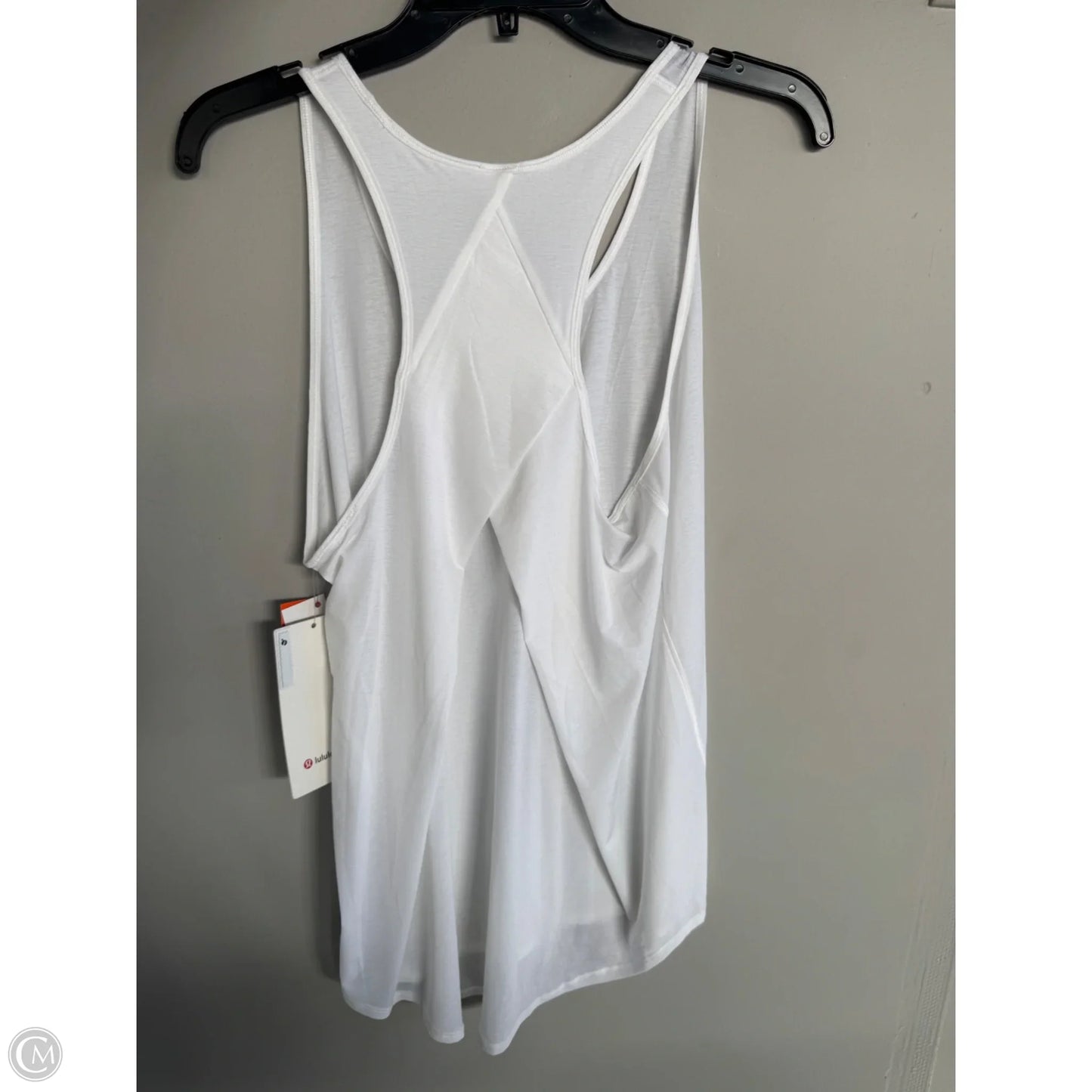 Athletic Tank Top By Lululemon In White, Size: M