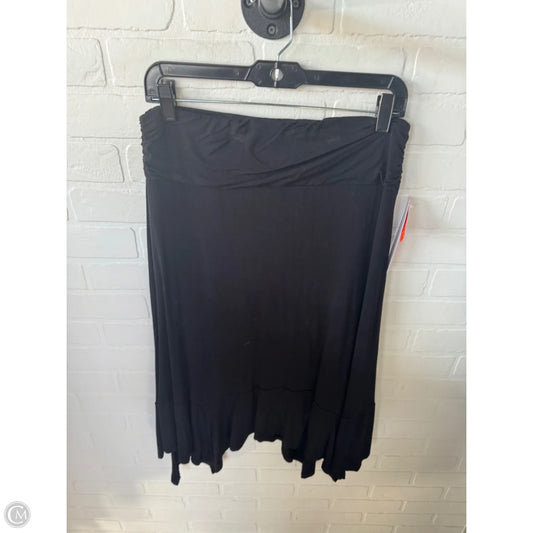 Skirt Midi By Clothes Mentor In Black, Size: 12