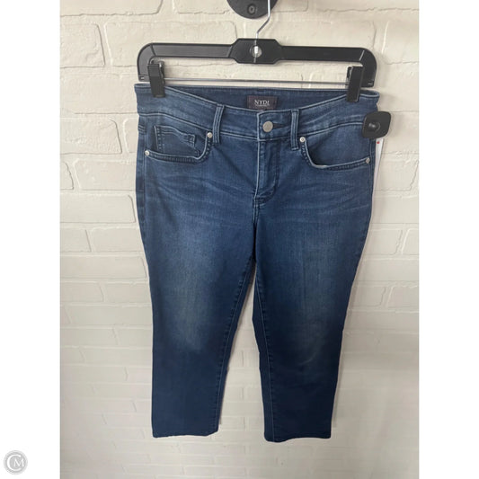 Jeans Straight By Not Your Daughters Jeans In Blue Denim, Size: 4p