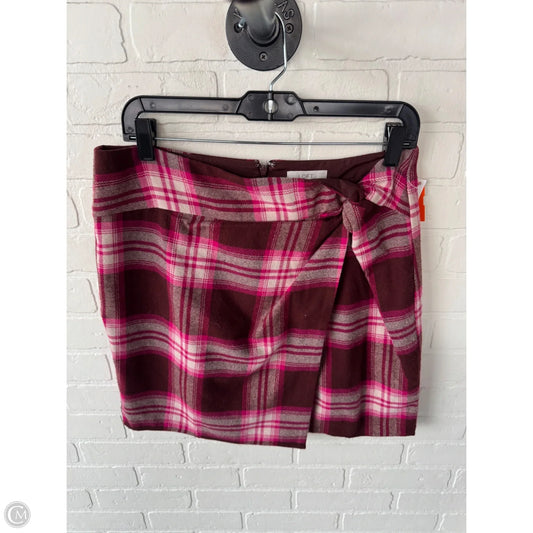 Skirt Mini & Short By Loft In Pink & Red, Size: 6
