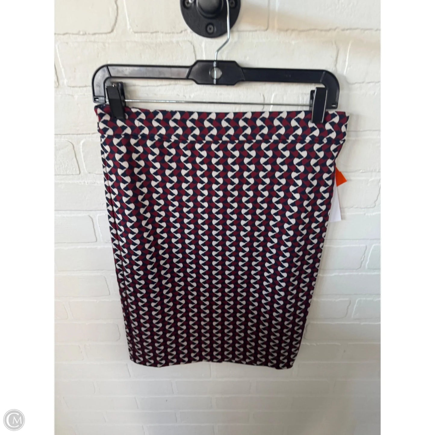 Skirt Midi By Ann Taylor In Blue & Red, Size: 2