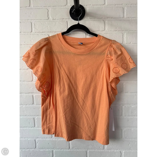 Top Short Sleeve By Old Navy In Orange, Size: M