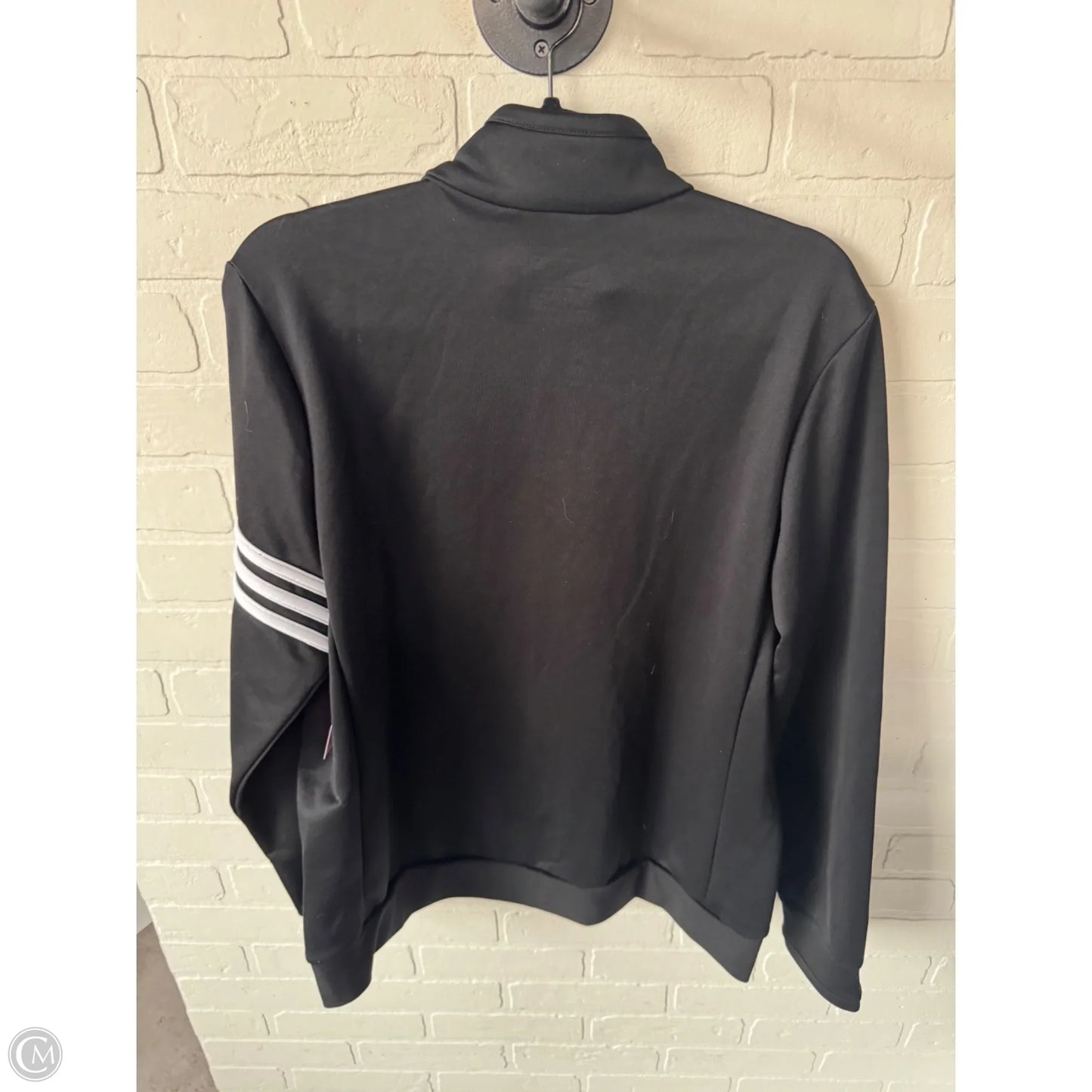 Athletic Sweatshirt Collar By Adidas In Black, Size: 2x