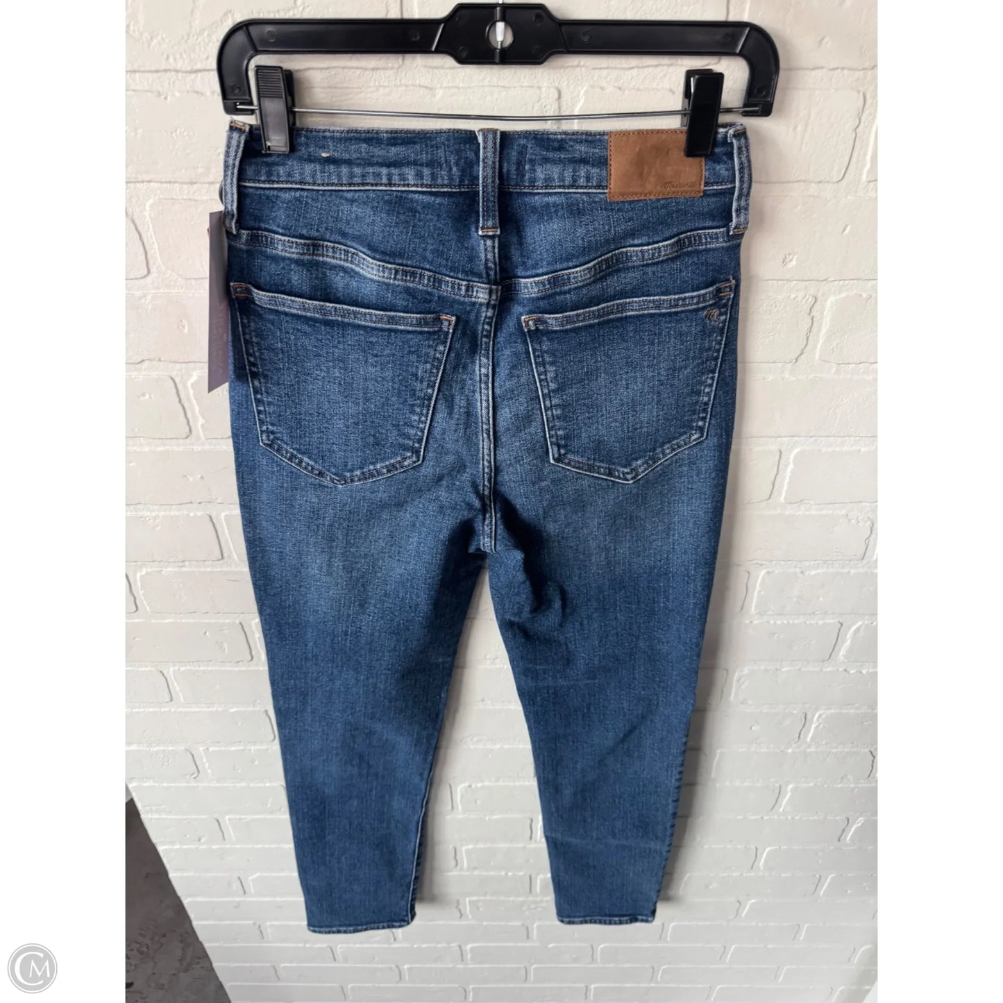 Jeans Straight By Madewell In Blue Denim, Size: 0