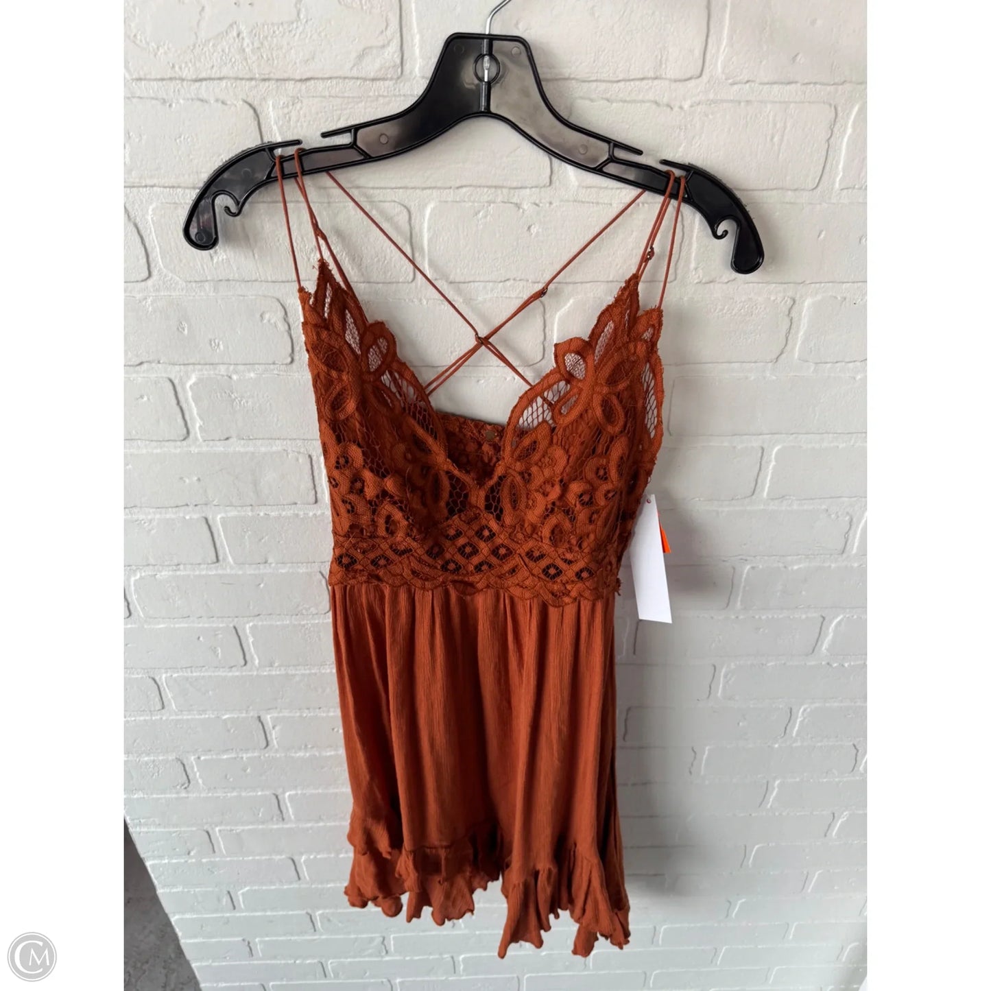 Tunic Sleeveless By Free People In Orange, Size: L